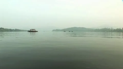 Chinese boats 4 Stock Footage 10879112