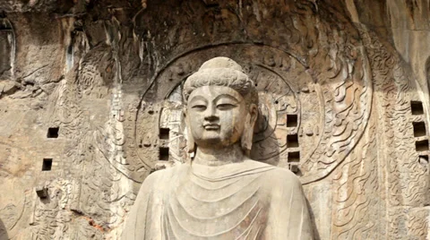 Chinese Buddha Statue Stock Footage 33048170