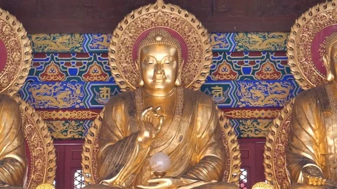 Chinese Buddhas Stock Footage 117849584