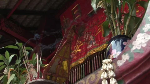 Chinese Buddhist Temple 스톡 동영상 567651