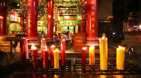 Chinese Buddhist temple Stock Footage 45898356