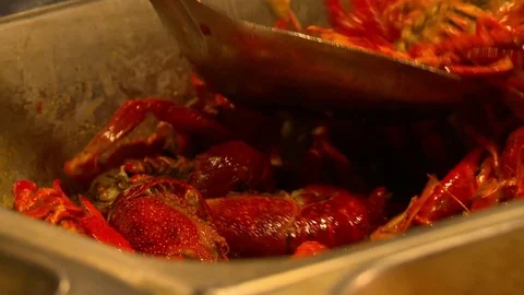 Chinese Buffet seafood Stock Footage 72088246