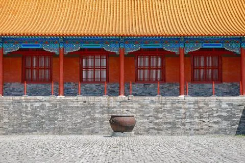 Chinese building as background texture Fotos de archivo
