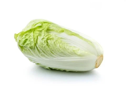 Chinese cabbage Isolated on a white background Stock Photos