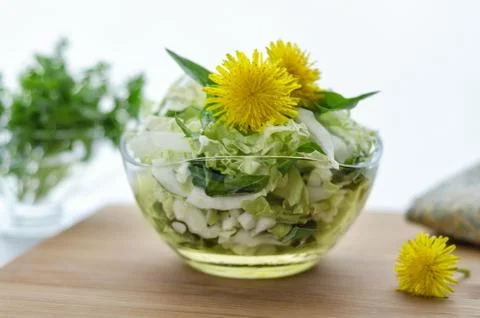 Chinese cabbage salad on the table Foto stock