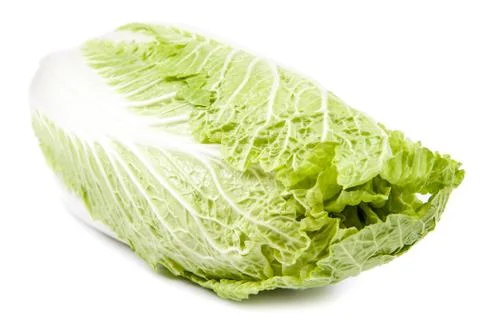 Chinese cabbage on a white background. Stock Photos