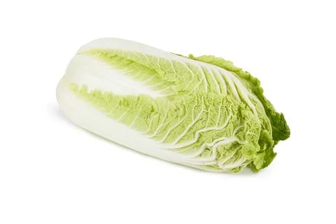 Chinese cabbage on white Stock Photos