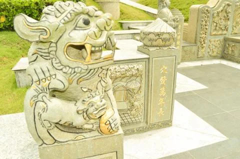 Chinese cemetery in Central Java, Indonesia Foto stock