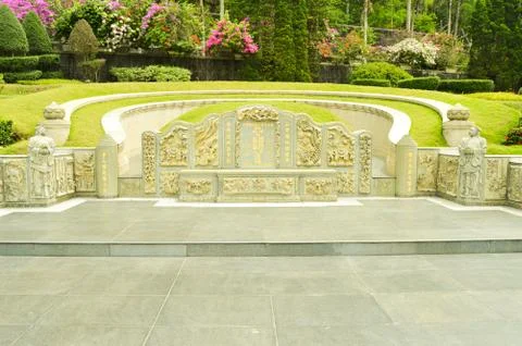 Chinese cemetery in Central Java, Indonesia Foto stock