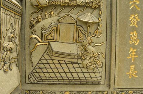 Chinese cemetery in Central Java, Indonesia Foto stock