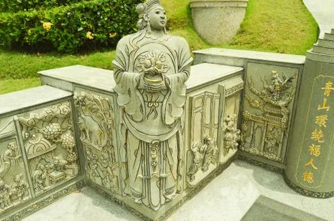 Chinese cemetery in Central Java, Indonesia Stock Photos