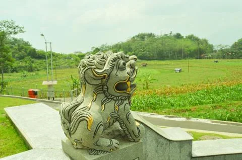 Chinese cemetery in Central Java, Indonesia Foto stock