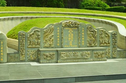 Chinese cemetery in Central Java, Indonesia Foto stock