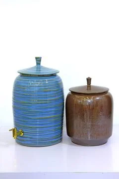 Chinese ceramic pots Stock Photos