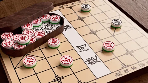 Chinese Chess Board 2 Stock Footage 313960776
