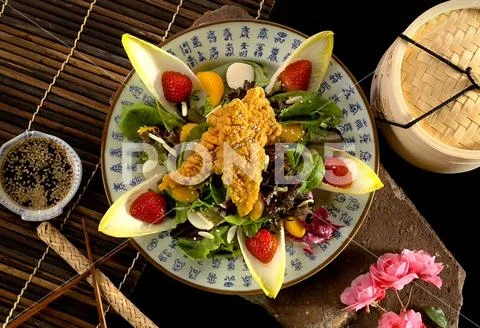 Chinese Chicken Salad Stock Photos