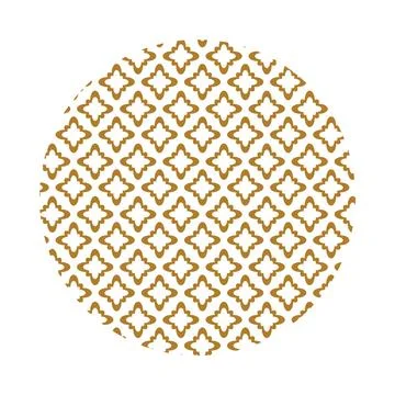 Chinese Circle Asian Pattern Of Geometric Flowers Stock Illustration