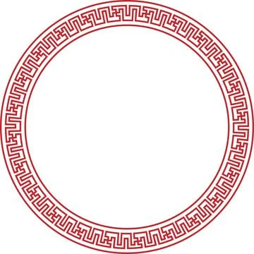Chinese Circle Pattern Stock Illustration