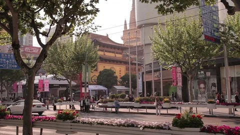 Chinese city of Shanghai. Stock Footage 83464765