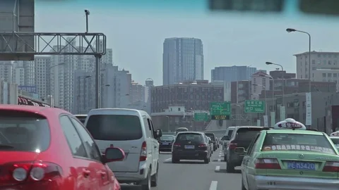 Chinese city of Shanghai. Stock Footage 83766653