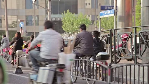 Chinese city of Shanghai. Stock Footage 83780352