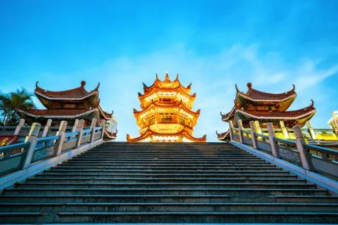 Chinese classical architecture Stock Photos