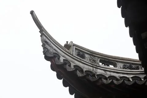 Chinese classical eaves architecture landscape in Yu Garden, Shanghai, China Stock Photos