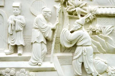 A chinese classical sculptures Stock Photos