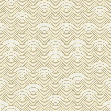 Chinese cloud or river seamless pattern vector. Traditional Asian background  스톡 일러스트