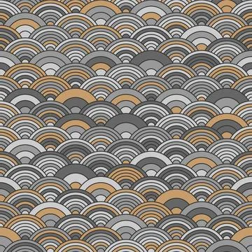 Chinese cloud or river seamless pattern vector. Traditional Asian background  Stock Illustration