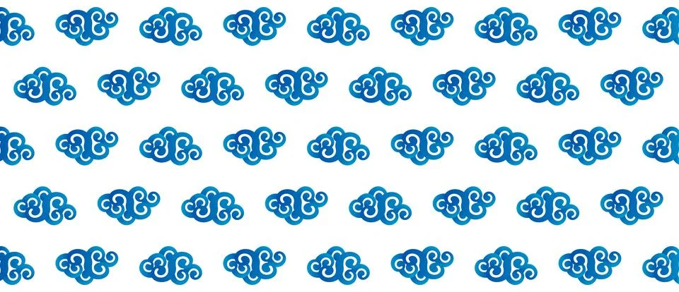 Chinese cloud vector Stock Illustration