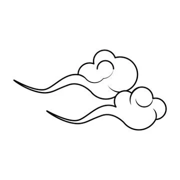 Chinese clouds design Stock Illustration
