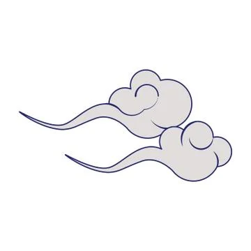 Chinese clouds design Stock Illustration