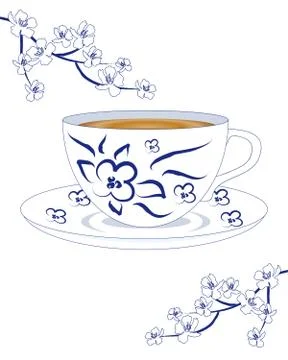 Chinese crockery Stock Illustration