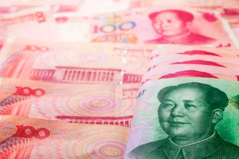 Chinese currency background Stock Illustration