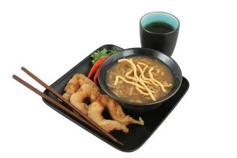 Chinese Dinner Isolated with Path Stock Photos