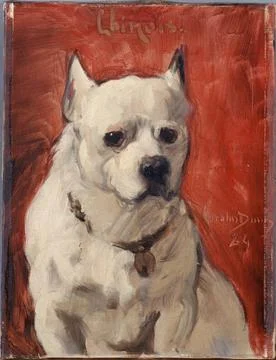 The Chinese dog Carolus-Duran (Charles Emile Auguste Durand, 1837-1917). T... Stock Photos