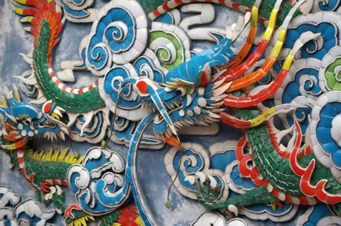 Chinese dragon background Foto stock