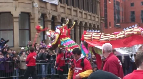 Chinese Dragon Dance 動画素材 1020230