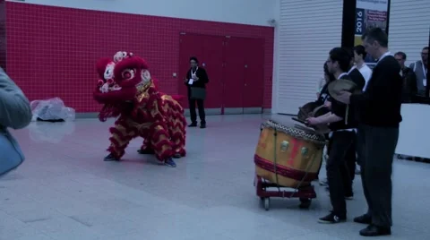 Chinese Dragon dance Stock Footage 64654129