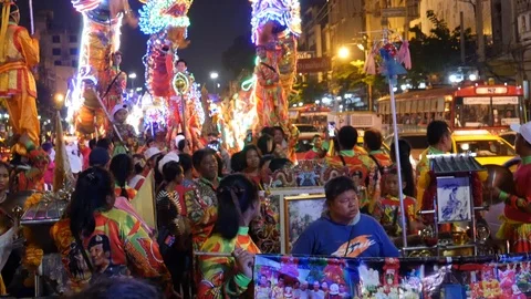 Chinese Dragon Dance Video stock 107592993