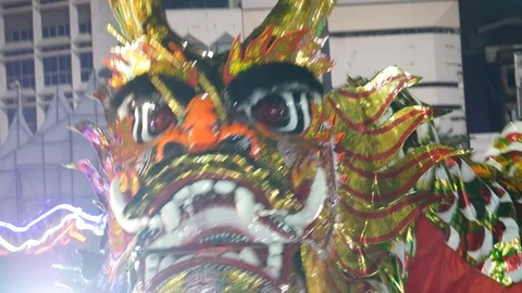 Chinese Dragon Dance 스톡 동영상 107595250