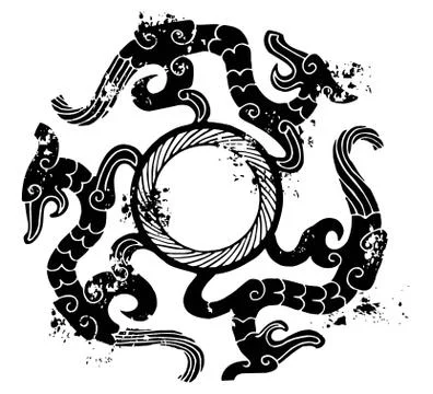 Chinese dragon Stock Illustration