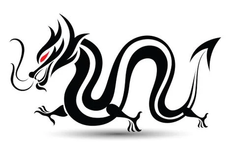 Chinese Dragon Illustrazione stock
