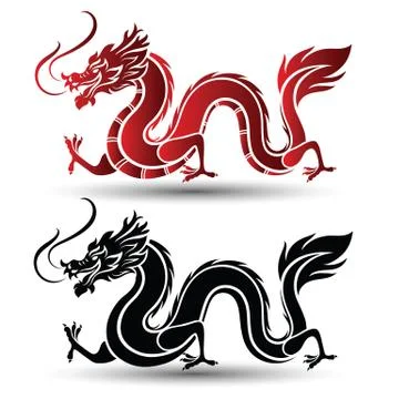 Chinese Dragon Illustrazione stock