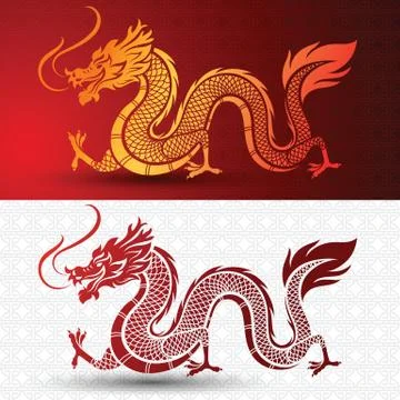 Chinese Dragon Illustrazione stock