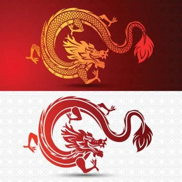 Chinese dragon Stock Illustration