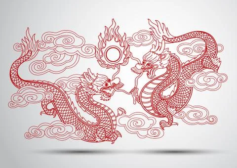Chinese Dragon Stock Illustration