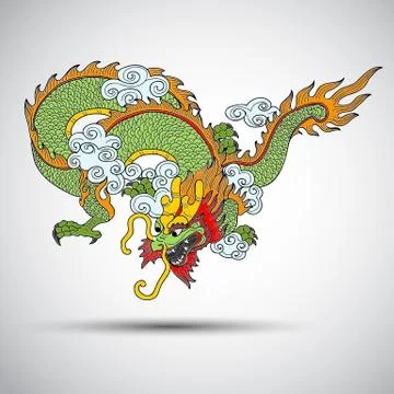 Chinese Dragon Illustrazione stock