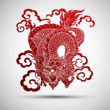 Chinese dragon Stock Illustration